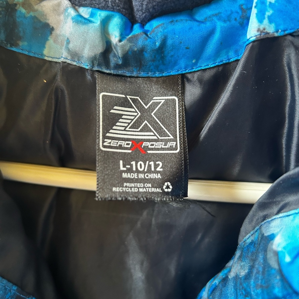 Boys ZeroXposur Thruster 3-in-1 System Jacket -Style: X54504K Color: Ocean - Picture 8 of 13
